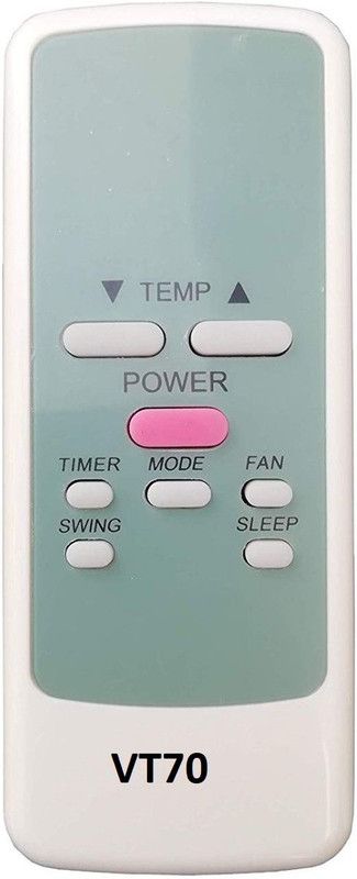 Upix VT70 AC Remote Voltas AC (EXACTLY SAME REMOTE WILL ONLY WORK) Remote Controller  (White)