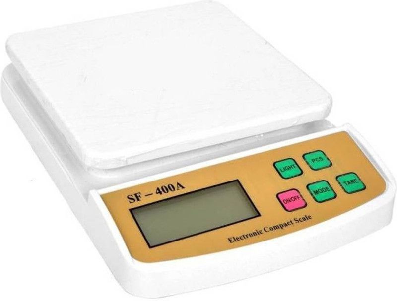 zolico SF400A KITCHEN SCALE WITH BACK LIGHT FOR HOTEL, HOME & COLLEGE Weighing Scale  (White, Beige)
