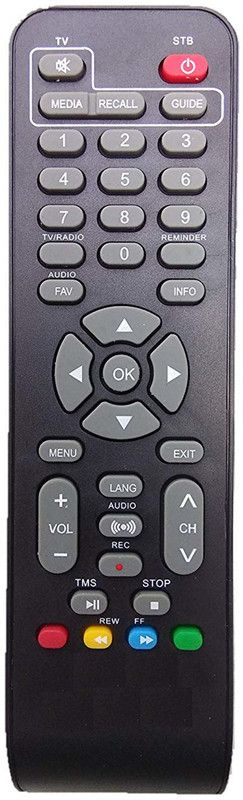 MASE Compatible Remote For Sun Direct HD Set Up Box Sun Direct HD Remote Controller  (Black)
