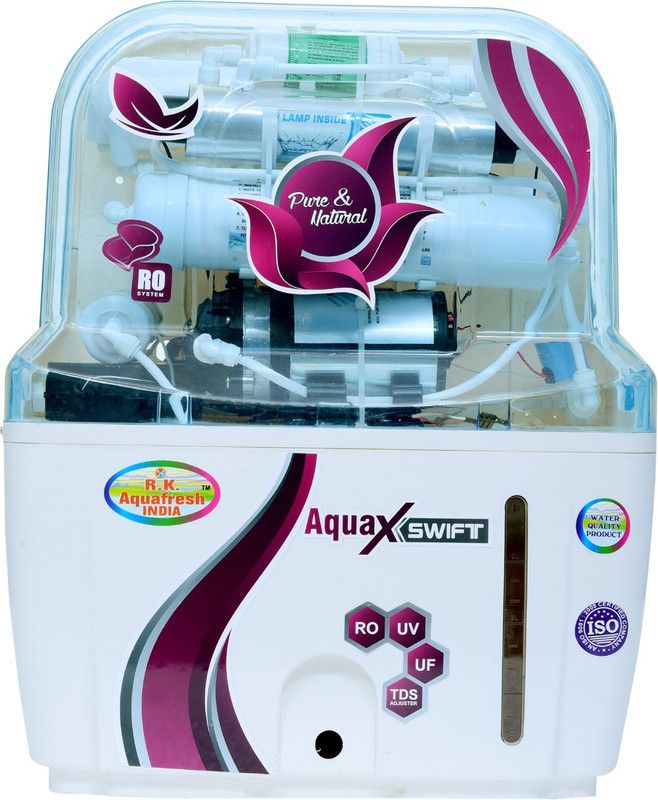 R.K. AQUA FRESH INDIA ZX14STAGE 12 L RO + UV + UF Water Purifier  (White)