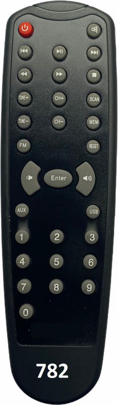 Upix 782 Home Theatre Remote F&D Home Theater (EXACTLY SAME REMOTE WILL ONLY WORK) Remote Controller  (Black)
