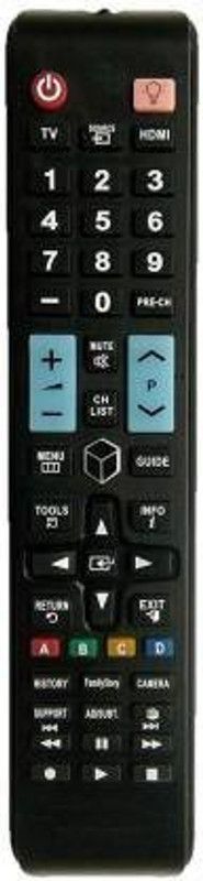 Akshita TV Compatible For 3D Long LED LCD LIGHT & Family Store Button TV Remote Control ( Chake Image With Old Remote ) Samsung Remote Controller  (Black)