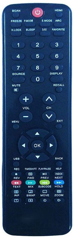 mumax LCD LED TV Remote Control HTR-D18A Haier Remote Controller  (Black)