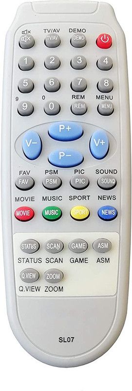 Nij SL07 TV Compatible For SALORA TV Remote Control**No Voice Command** SALORA generic Remote Controller  (Black)