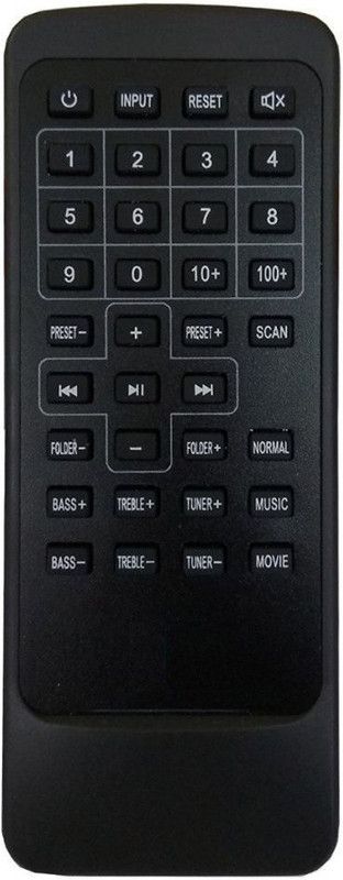 GIFFEN Compatible for IBall Home Theater GHT-4 HOME THEATER REMOTE IBALL Remote Controller  (Black)