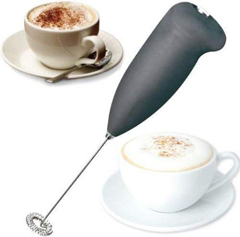 Lenon Mini Portable Battery Operated Stainless Steel Blender for Coffee/Egg Beater 50 W Hand Blender  (Multicolor)
