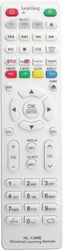 Nij DVD TV Compatible For HL-1340E Universal Learing Remote Control Works ALL SMART TV Remote Controller  (Black)
