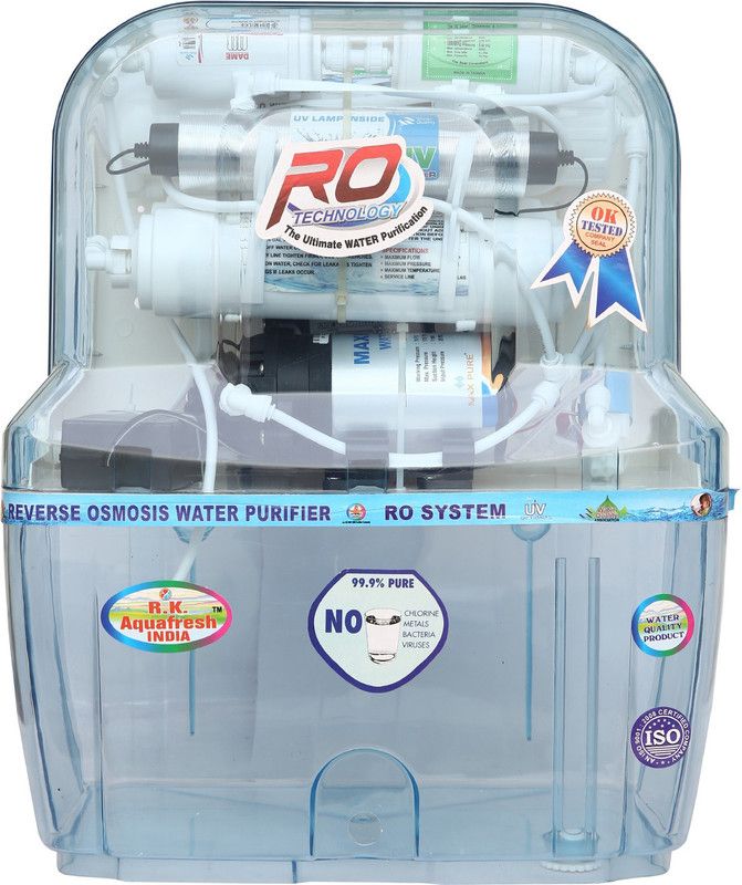 R.K. AQUA FRESH INDIA Az-14Stage Transparent 12 L RO + UV + UF Water Purifier  (Transparent)