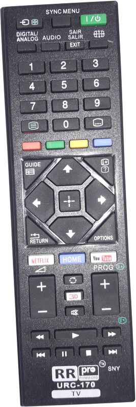 PMRK BEST IN BEST REMOTE COMPATIBLE FOR SONY BRAVIA YOUTUBE NETFLIX REMOTE SONY BRAVIA LED TV Remote Controller  (Black)