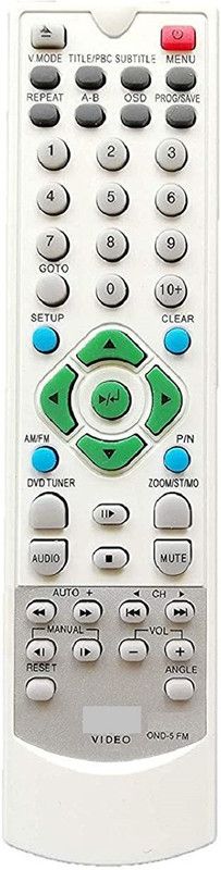 Nij OND-5 FM DVD Compatible For DVD Player Remote Control With FM ONIDA Generic Remote Controller  (White)