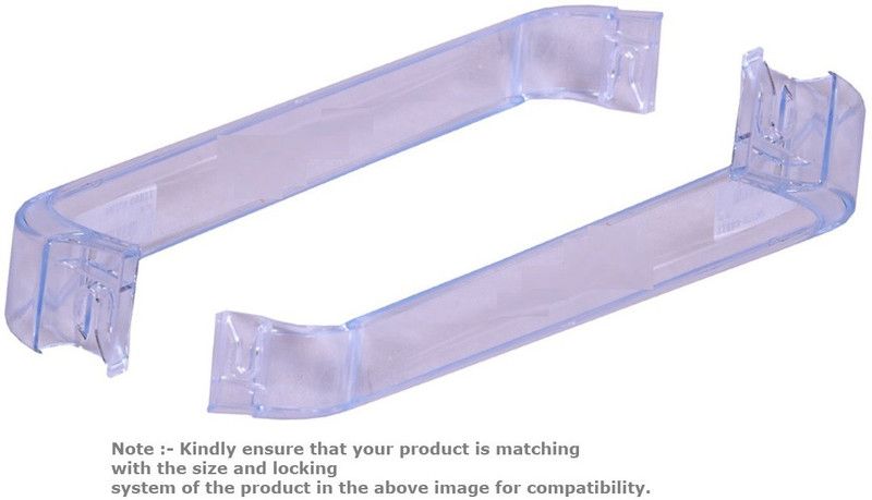 Payflip BOTTLE SHELF (604AA1011) Pack Of 2 SUITABLE FOR LG SINGLE DOOR REF,(ACRYLIC) Fridge Door Shelf
