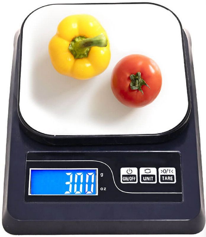 Glancing Digital Food Kitchen Scale, Multifunctional Weight Measuring for Cooking and Baking in Grams/Ounces, Auto Shut-Off, Black (Batteries Included) Weighing Scale  (Black)
