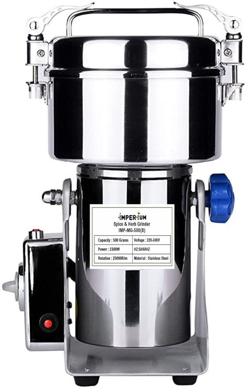 Imperium Stainless steel Spice Grinder-2000watts,500 gram capacity IV-MG-500G 2000 Mixer Grinder (1 Jar, Silver)