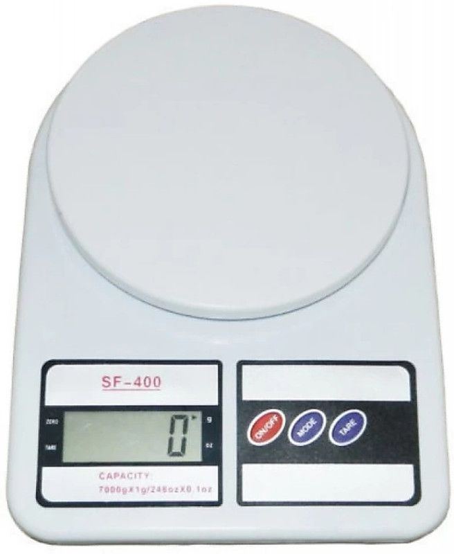 texla SF400 Electronic Compact Kitchen Scale with Max Capacity 10KG Weighing Scale  (White)