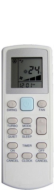 Topmarque VC 265 Split Air Conditioner Remote (Please Match The Image with Your Old Remote) DAIKIN Remote Controller  (White)