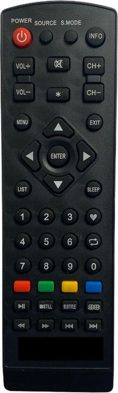 AS TECHNOLOGIES MX09 LCD/LED Remote Compatible for Micromax LCD/LED TV Remote Controller  (Black)