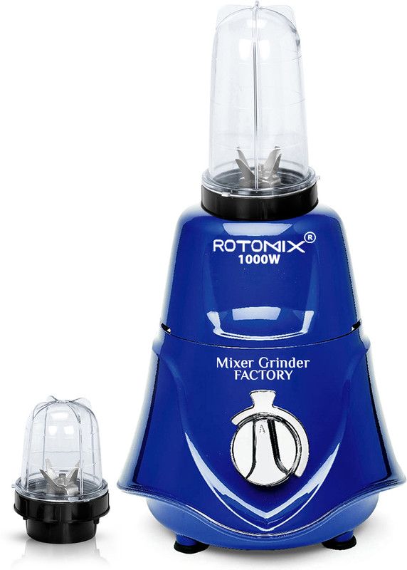 Rotomix 1000-watts Rocket Mixer Grinder with 2 Bullets Jars (350ML Jar and 530ML Jar) MGFF219 1000 Mixer Grinder (2 Jars, Navy Blue)