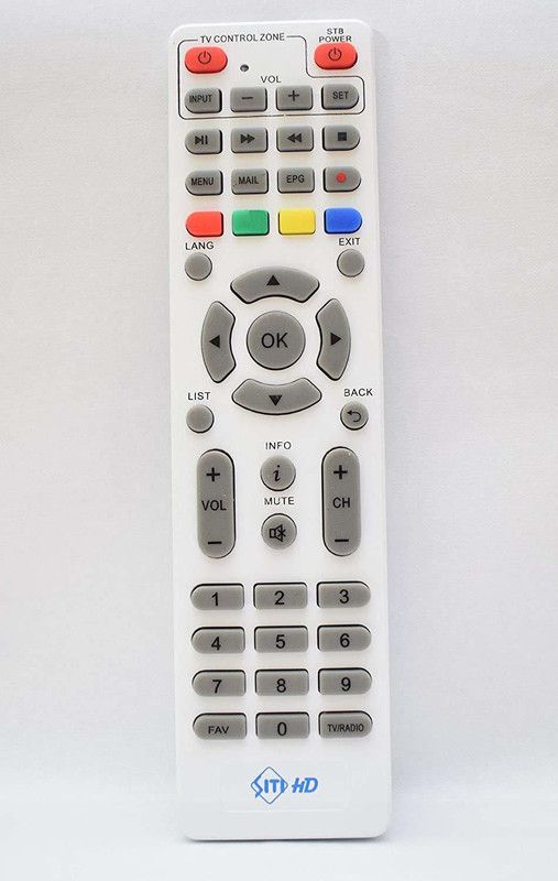 siti digital Cable HD REMOTE (White) NA Remote Controller (White) SITI DIGITAL Remote Controller  (White)