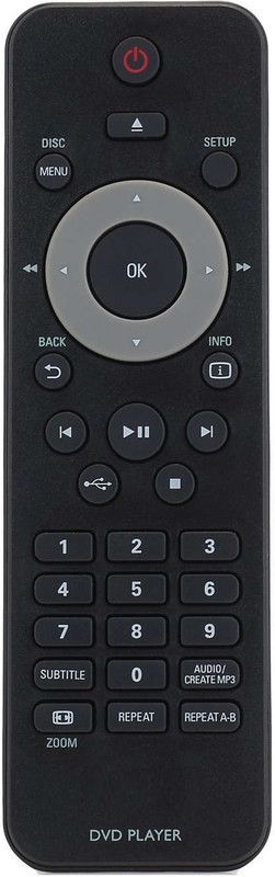 Ehop Compatable Philips Remote Controller  (Black)