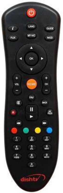 SGUV COMPATIBLE REMOTE DISH TV Remote Controller  (Black)