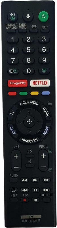 Nij Smart LED LCD Google Play Netflix TV Remote Control ( Chake Image With Old Remot Sony Remote Controller  (Black)