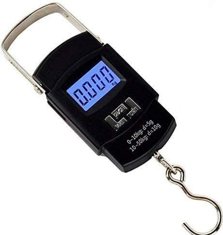 MHAX 50Kg_Portable_Hanging_Luggage_Weight Machine Digital for Weighing Household Item Weighing Scale  (Black)