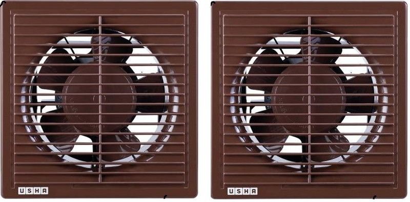 USHA Striker pack of 2 150 mm 5 Blade Exhaust Fan  (Brown, Pack of 2)