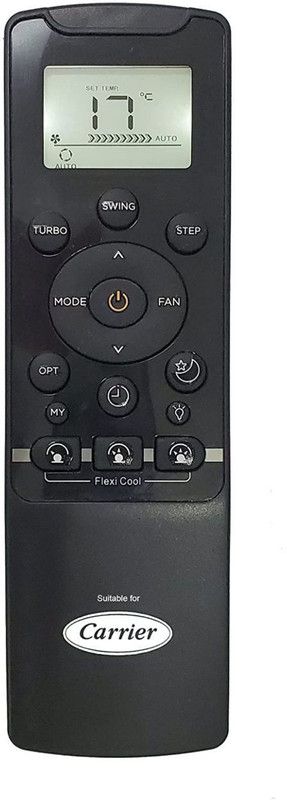 J.K. WEBSHOP AC Remote No. 235, Compatible for Carrier AC Remote Control Carrier Ac Remote Controller  (Black)