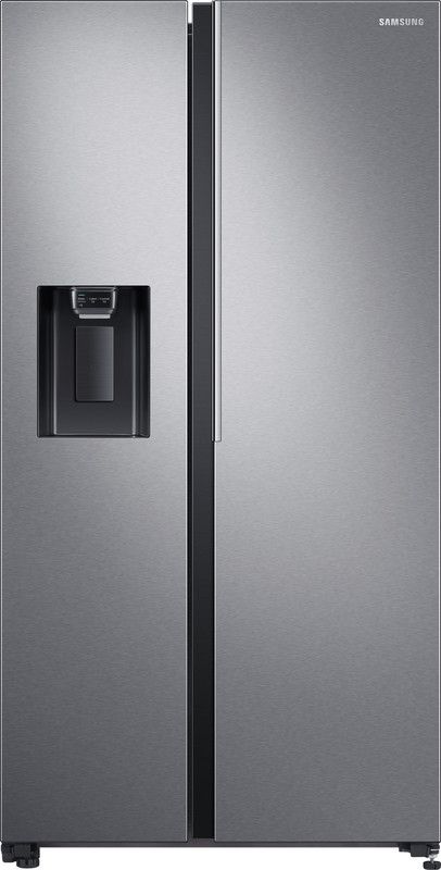 SAMSUNG 676 L Frost Free Side by Side Inverter Technology Star Refrigerator  (EZ CLEAN STEEL, RS74R5101SL)