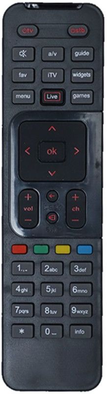AS TECHNOLOGIES 6 (Without Recording) DTH Remote Compatible for Airtel DTH Set Top Box Remote Controller  (Black)