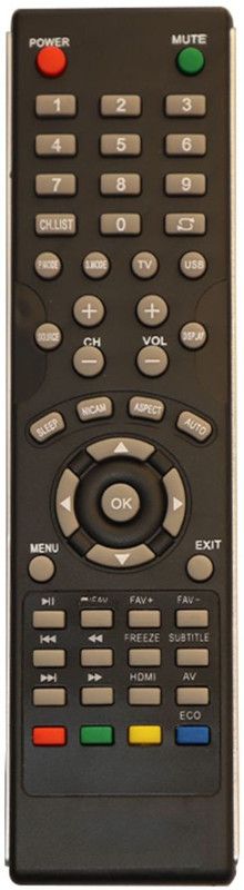 AS TECHNOLOGIES 201 LCD/LED TV Remote Compatible for Mitashi LED Remote Controller  (Black)