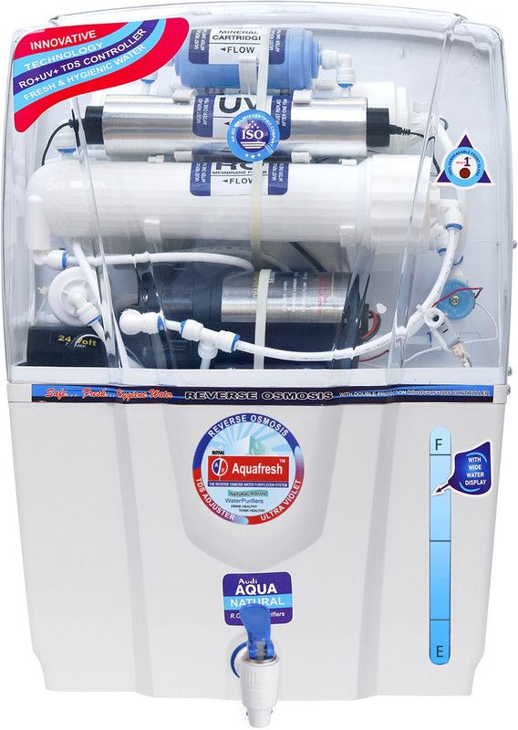 Aqua Fresh NEW AUDI 12 L RO + UV + UF + TDS Water Purifier  (White)