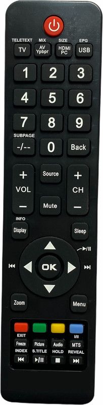 AS TECHNOLOGIES LCD/LED TV Remote A3 LCD/LED TV Remote Compatible for AOC LCD/LED TV Remote Controller  (Black)