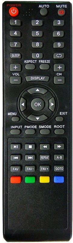 vcony Television Remote Compatible for LED LCD HD TV Remote Control Micromax Remote Controller  (Black)