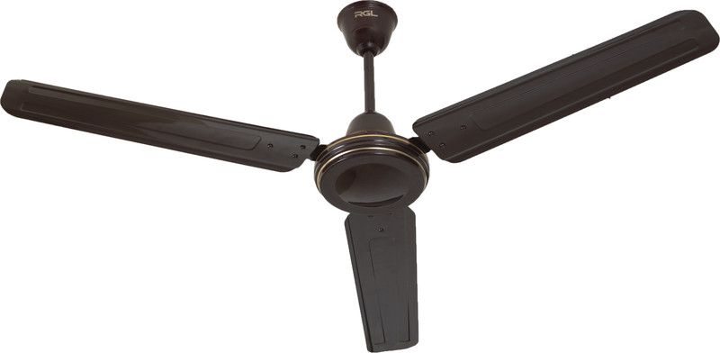 RGL SILVER SERIES BROWN WINDY 600 mm 3 Blade Ceiling Fan  (BROWN, Pack of 1)