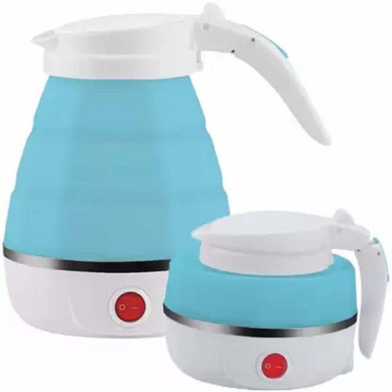 MAITRI ENTERPRISE Travel Electric Portable Foldable 600ML Kettle Hot Water(Multicolor) Beverage Maker  (0.6 L, Blue)