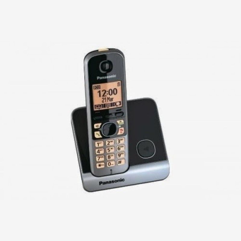 Panasonic PA-KX-TG6811 Cordless Landline Phone  (Black)
