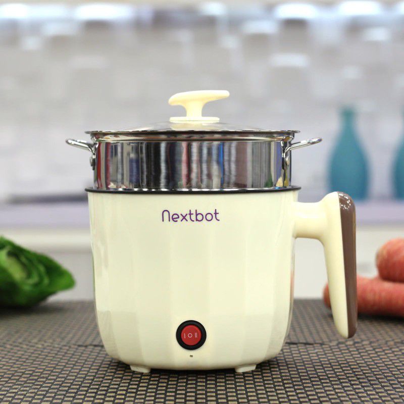 Nextbot Multipurpose Cooking Pot + Steel Steamer Food Steamer  (Multicolor)