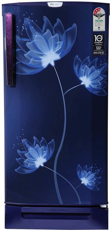Godrej 210 L Direct Cool Single Door 5 Star Refrigerator  (Blue, RD EPRO 225 TAF 3.2 GLS BLU (01653))