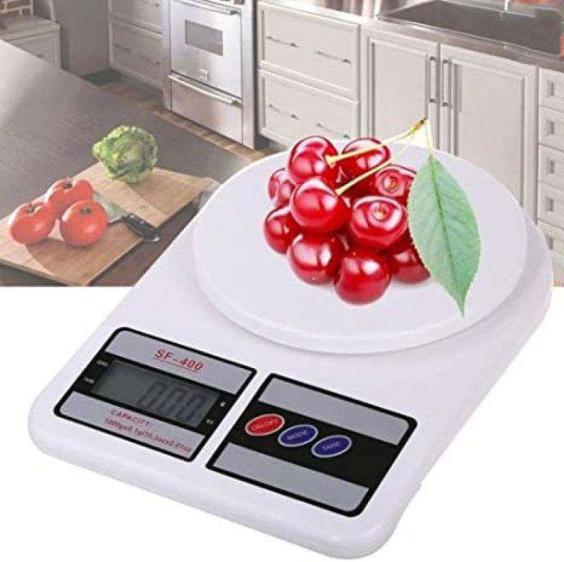 NAC GLOBAL: IT'S EXACTLY WHAT YOU NEED Electronic Digital 10Kg kitchen Weight Scale Machine for measuring grocery Weighing Scale  (White)