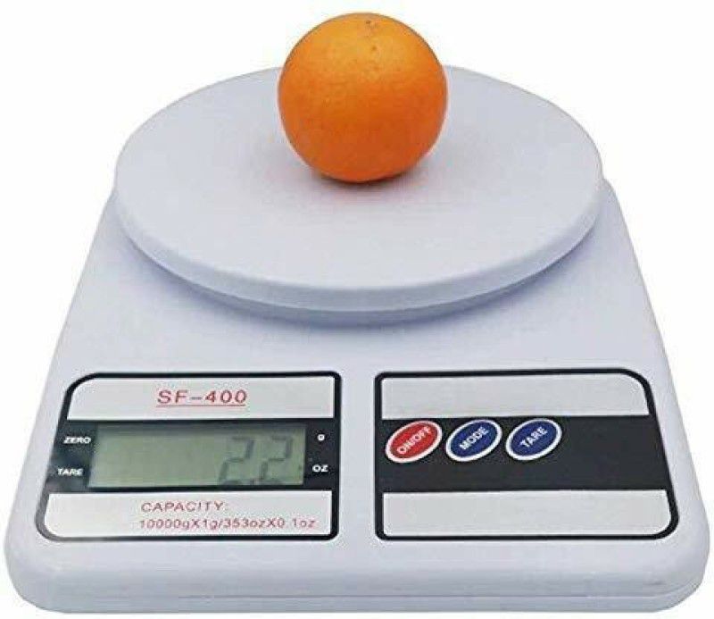NAC GLOBAL: IT'S EXACTLY WHAT YOU NEED Digit electronic 10kg Weight Scale with LED Display for food measuring Weighing Scale  (White)