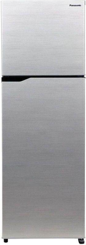 Panasonic 308 L Frost Free Double Door 3 Star Refrigerator  (Shiny Silver, NR-TG351CUSN)