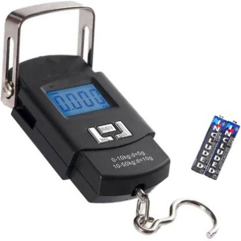 MAITRI ENTERPRISE 50 kg Hook Type Digital Led Screen Portable Luggage Weighing Scale (Black) Weighing Scale  (Black)