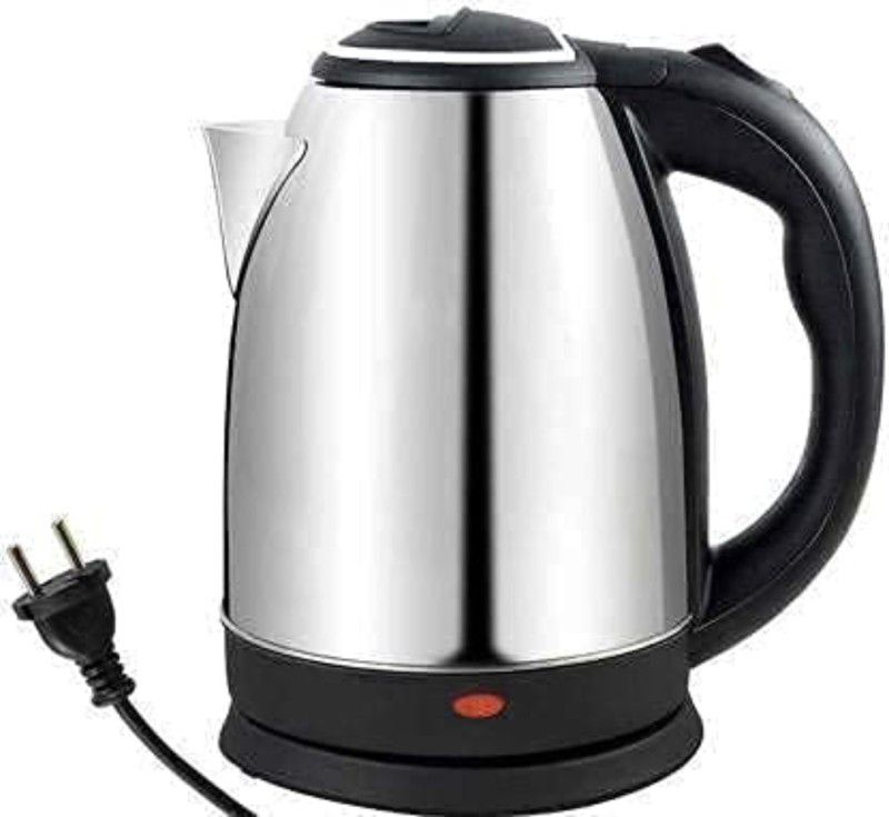MAITRI ENTERPRISE Scarlet Electric Kettle 2 Litre Design for Hot Water, Tea,Coffee,Milk, Rice Other Multi Purpose Accessories Cooking Foods Kettle Electric Kettle  (2 L, Silver , Black)