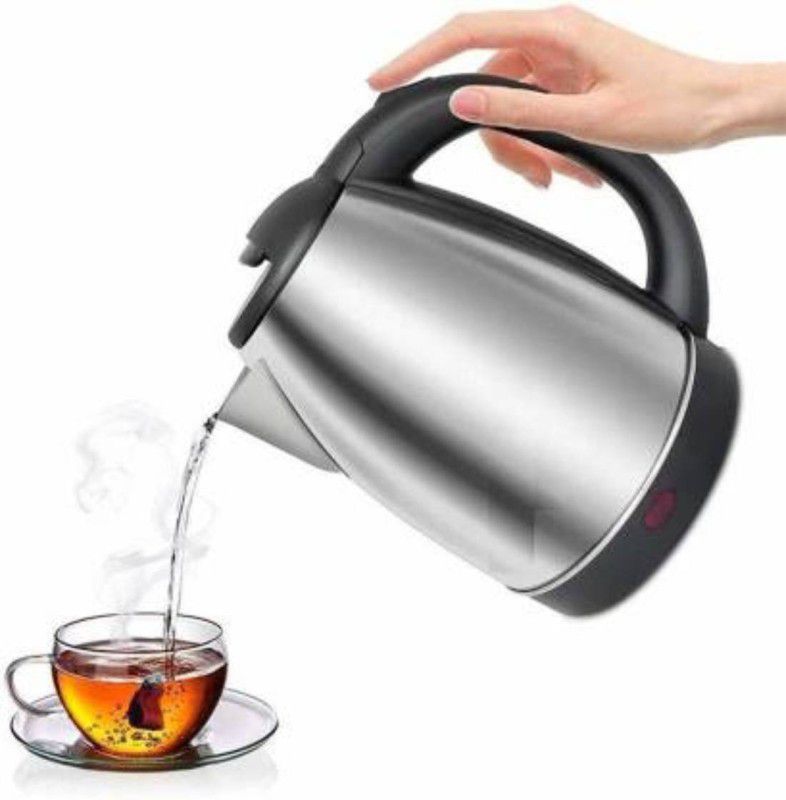 MAITRI ENTERPRISE Electric Kettle Stainless Steel 2 L | 1500W | Superfast Boiling | Auto Shut-Off Multi Cooker Electric Kettle  (2 L, Silver , Black)
