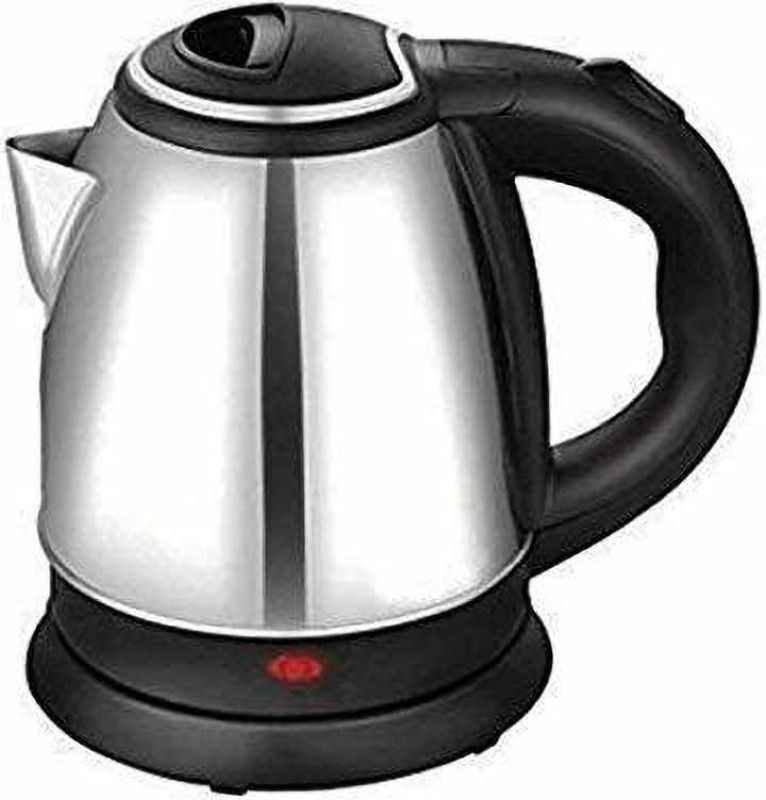 PRATYANG Stainless Steel Electric Kettle with Auto Shut Off Multipurpose Extra Large Cattle Electric with Handle Hot Water Tea Coffee Maker Water Boiler Beverage Maker  (2 L, Silver, Black)