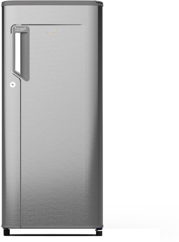 Whirlpool 190 L Direct Cool Single Door 3 Star Refrigerator  (Magnum Steel, 205 IMPC PRM 3S MAGNUM STEEL)