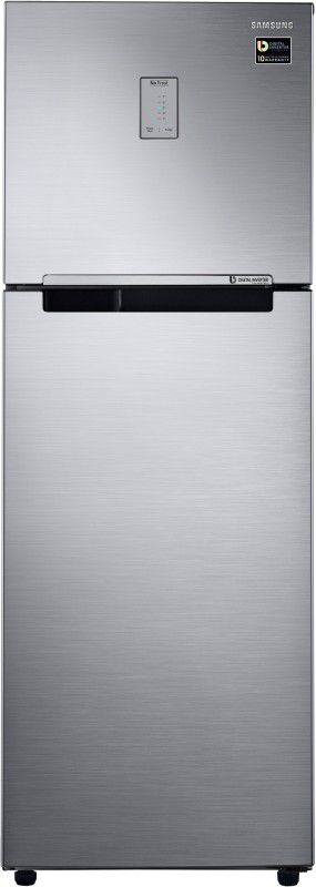 SAMSUNG 275 L Frost Free Double Door 4 Star Refrigerator  (Silver, RT30T3454S8/HL)