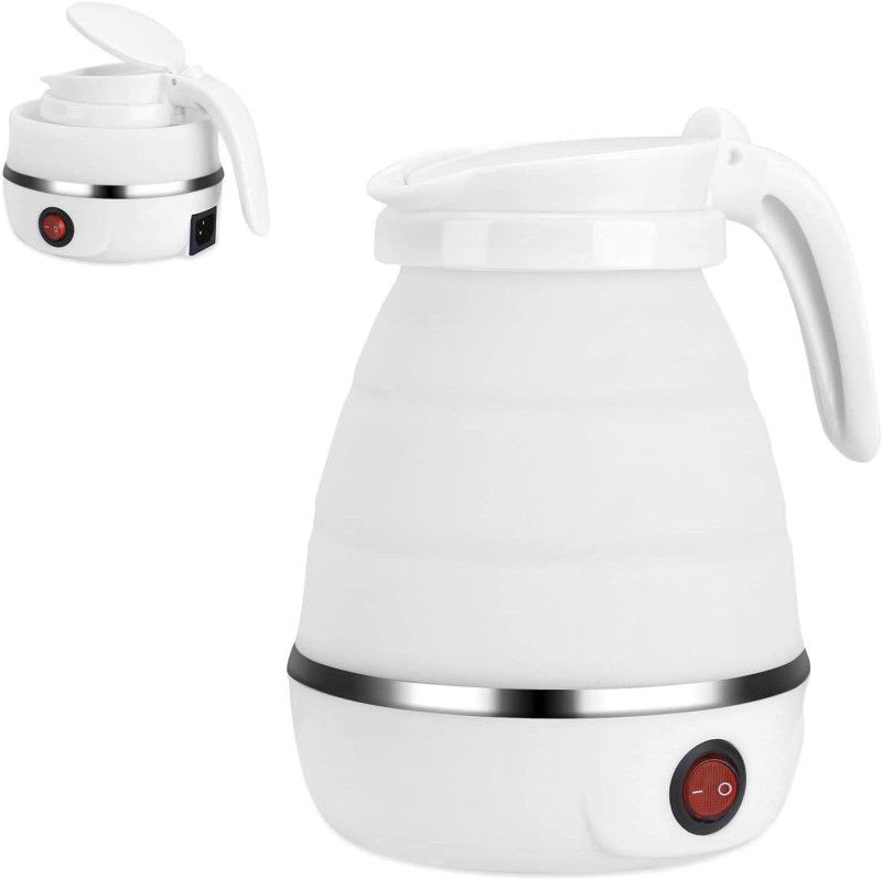 DN BROTHERS Small Electric Kettle Travel Folding Water Boiler(Multicolor) Beverage Maker  (0.6 L, white)