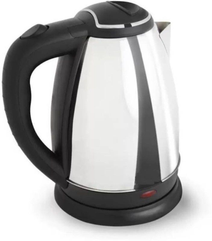 MAITRI ENTERPRISE Hot Water Pot Portable Boiler Tea Coffee Warmer Multi Cooker Electric Kettle  (2 L, Silver , Black)